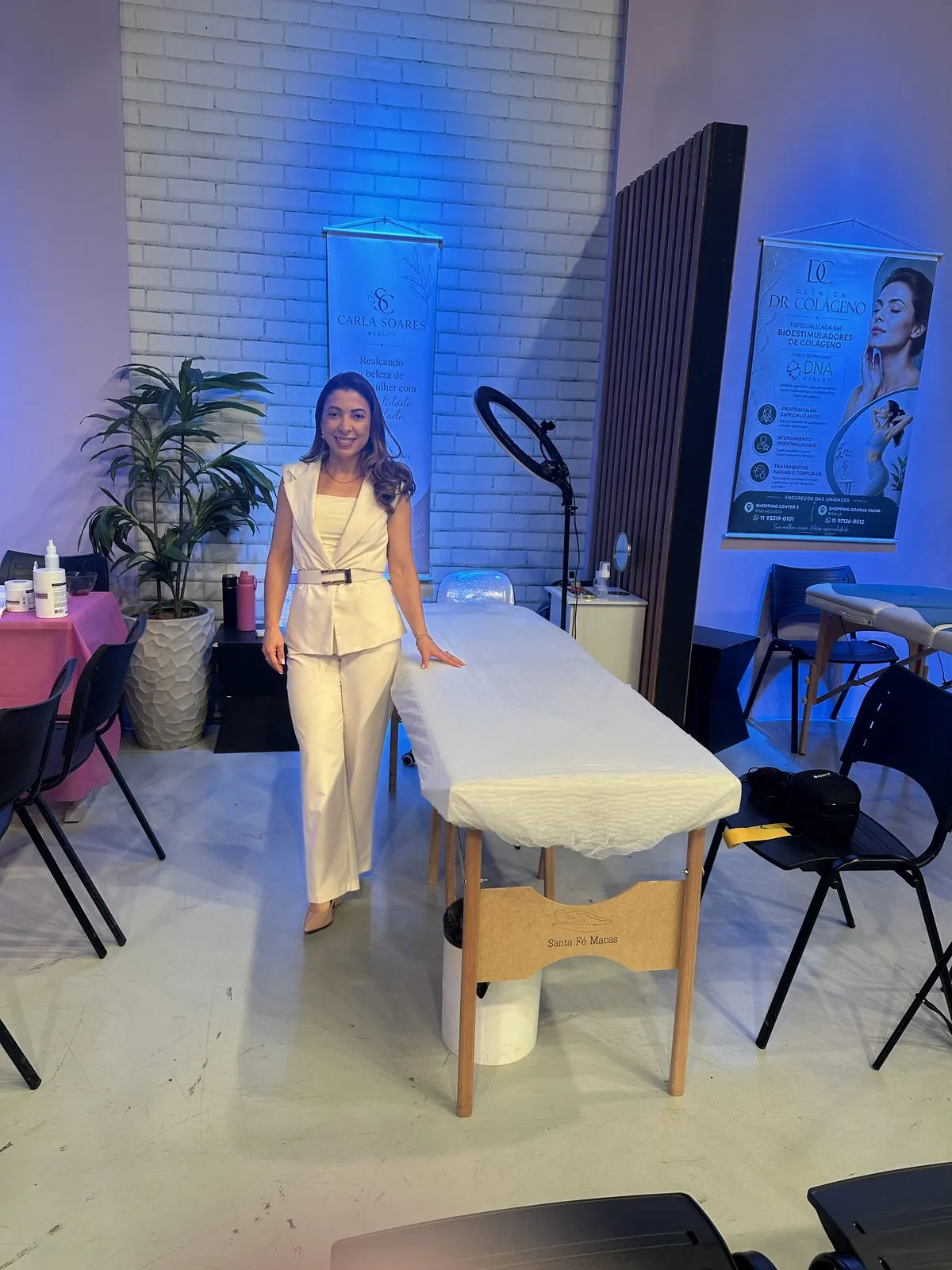 Carla Soares Beauty no evento Record TV